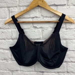 Wacoal Back Appeal Underwire Bra Style 855303 - Size 36H - Black